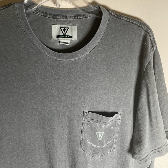 Visla Men’s Gray T-shirt size - Picture 5 of 7